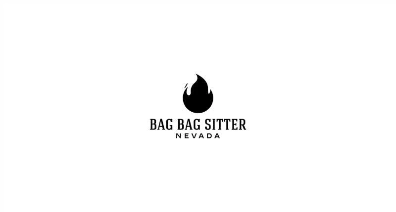 BagBagSitter logo with black flame icon and Nevada text