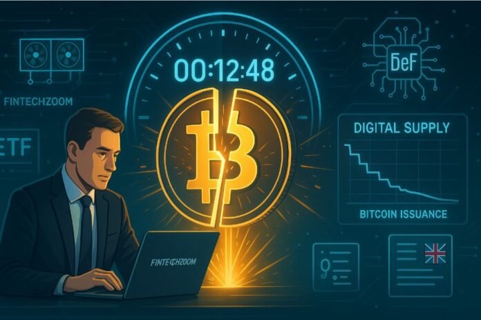 fintechzoom.com crypto halving bitcoin supply countdown