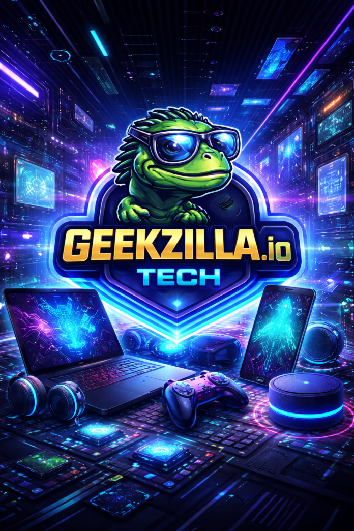 geekzilla.io tech futuristic gaming and technology hub