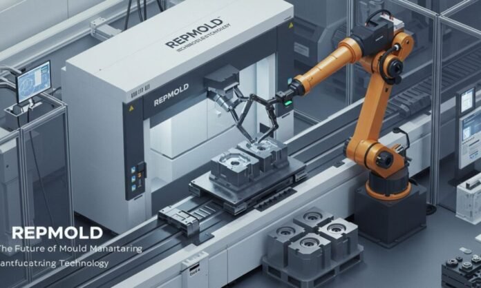 Repmold automated mould manufacturing system with robotic arm